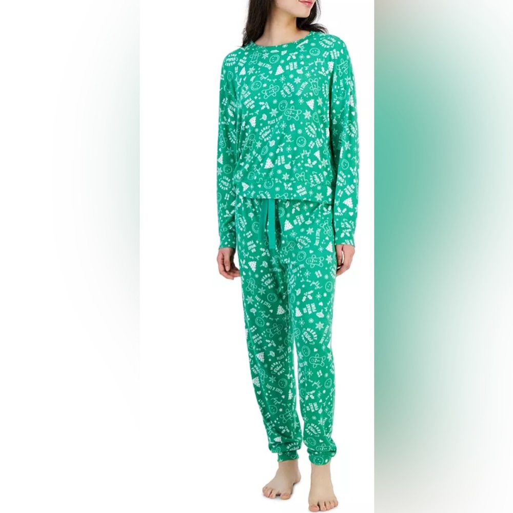 Brand New-Jenni 2-Pc. Long-Sleeve Packaged Pajamas Set